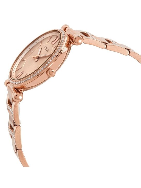 NWT Fossil Carlie Quartz Rose Dial Ladies Watch